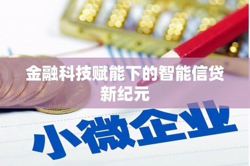 田尾金融科技赋能下的智能信贷新纪元
