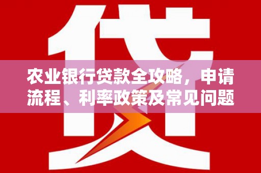 田尾农业银行贷款全攻略，申请流程、利率政策及常见问题解析