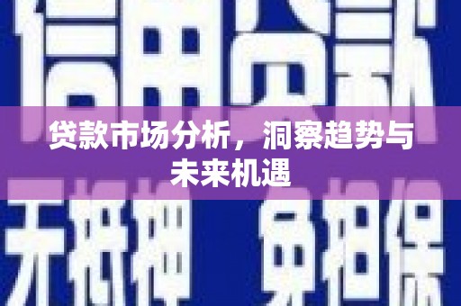 田尾贷款市场分析，洞察趋势与未来机遇