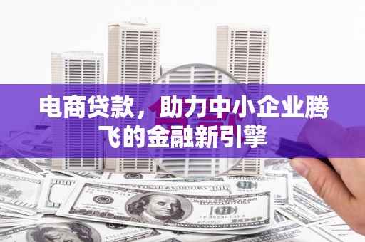 田尾电商贷款，助力中小企业腾飞的金融新引擎