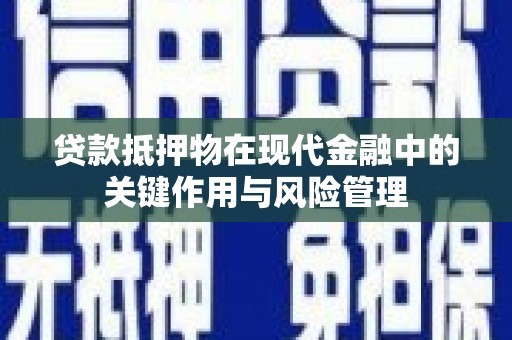 田尾贷款抵押物在现代金融中的关键作用与风险管理
