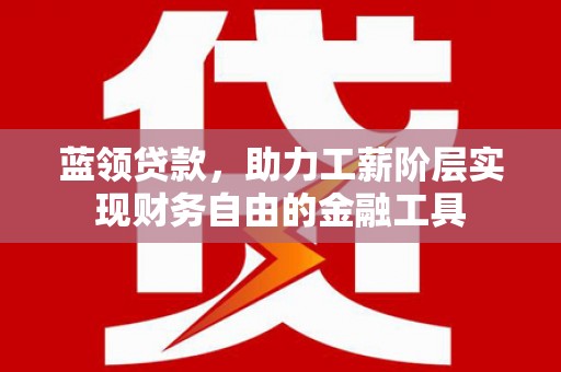 田尾蓝领贷款，助力工薪阶层实现财务自由的金融工具